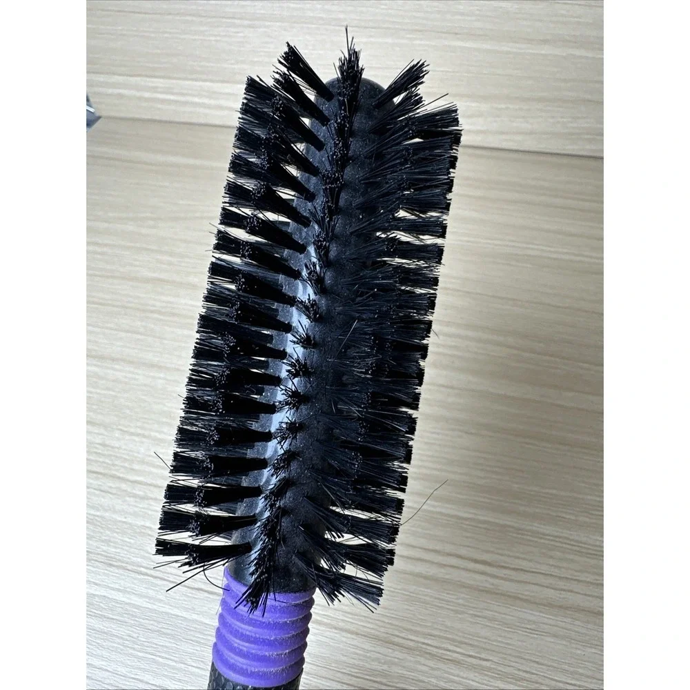 Vintage Breck Round Hair Brush Black Purple 90s